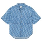 DEDICATED - Women's Shirt Stensvik Denim - Bluse Gr L blau