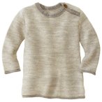disana - Kid's Melange-Pullover - Merinopullover Gr 74/80 beige
