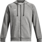 UNDER ARMOUR Herren Kapuzensweat UA RIVAL FLEECE FZ HOODIE, Größe L in Grau