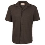 Revolution - Cuban Shirt Polyester S/S - Hemd Gr XL braun
