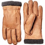 Hestra Deerskin Primaloft Rib   Fingerhandschuhe braun Größe M Lifestyle  Wass