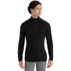 ICEBREAKER Merino Herren Longleeve 200 Oasis LS Half Zip, Größe M in Schwarz