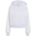 ADIDAS Damen Kapuzensweat KIT 3-STREIFEN, Größe XL in Grau