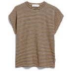 ARMEDANGELS - Women's Slub Jersey Stripe - T-Shirt Gr XL braun/beige