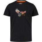 CMP Kinder Piquet T-Shirt (Größe 176, schwarz)