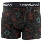 Smartwool - Merino Print Boxer Brief Boxed - Merinounterwäsche Gr M schwarz