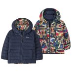 Patagonia - Baby Reversible Down Sweater Hoody - Daunenjacke Gr 12-18 Months bla