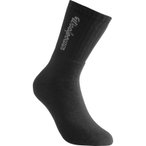 Woolpower Socks 400 Classic Logo - Merino-Socken schwarz 36/39