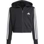 adidas Kinder Essentials Crop Zip-Hoodie ( Schwarz 140)