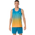ASICS Herren T-Shirt ROAD FADE SINGLET, Größe L in Braun