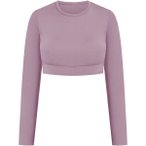 SMILODOX Crop Longsleeve Tisha, Größe L in Lila