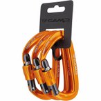 Camp Orbit Lock Verschlusskarabiner, 3er Pack, orange