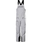 HELLY HANSEN Damen Latzhose W POWDERQUEEN BIB 2.0 PANT, Größe L in Grau