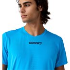 Brooks Dash Cooling  Herren  Laufshirts blau Größe S Laufen  Geruchsneutralisi