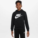 NIKE Kinder Kapuzensweat K NSW CLUB FLC HDY HBR, Größe S in Schwarz