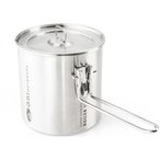 GSI Glacier Stainless 1.1l Boiler Kochtopf  Camping Kochgeschirr silber Größe 