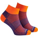 Wrightsock Coolmesh II Quarter   Fahrradsocken orange Größe 34  Trekking