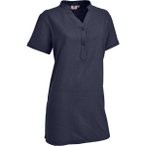 MAUL Damen Kleid Lignano - Kleid in Leinenoptik, Größe 44 in Blau