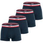 FILA Herren Boxer Shorts, 4er Pack - Logobund, Cotton Stretch, einfarbig, Größ