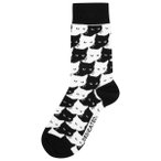 DEDICATED - Socks Sigtuna Pepita Cats - Multifunktionssocken 36-40 schwarz