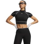 Under Armour HeatGear Elite Crop Damen T-Shirt ( Schwarz S)