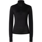 Super.Natural Tundra175 Zip 1/4  Damen  Langarm Unterhemden schwarz Größe XS  