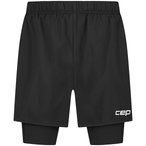 CEP Run 2in1  Herren  Laufhose schwarz Größe M Laufen | Trailrunning  Windabwe