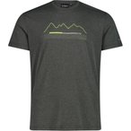 CMP Cotton Print  Herren  T-Shirts grau Größe S Trekking  Geruchsneutralisiere