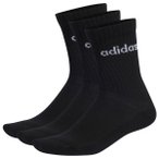 adidas - Cushioned Linear Crew 3-Pack - Multifunktionssocken 34-36 schwarz