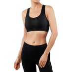 FALKE Damen BH Da Bra Top low Madison with Pads, Größe XL in Schwarz