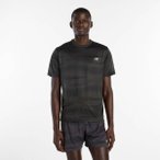 NEW BALANCE Herren T-Shirt Athletics Printed T-Shirt, Größe M in Schwarz