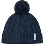 Eisbär Alba Uni Pompon Mütze Unisex ( Dunkelblau one size)