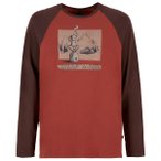 E9 - Long Coffee - Longsleeve Gr XL rot/braun