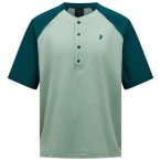Peak Performance - Trail Snap Henley S/S - Radtrikot Gr S türkis