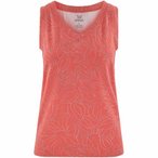 Sherpa Women's Neha V-Neck Tank Top, L, sorbet leaf