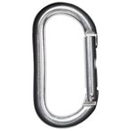 Kong - Oval Alu - Schnappkarabiner grau