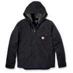 Carhartt - Washed Duck Sherpa Lined Jacket - Freizeitjacke Gr S schwarz