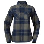 Bergans - Women's Nordmarka Flannel Shirt - Hemd Gr XS blau/grau