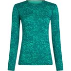 Icebreaker Merino 200 Oasis Moss Bloom AOP  Damen  Langarm Unterhemden tuerkis G