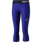 NIKE Kinder Caprihose PRO COOL CAPRI YTH, Größe S in Blau