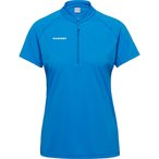 Mammut Ducan Fl Half Zip  Damen  T-Shirts blau Größe M Trekking  Atmungsaktiv