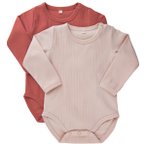 Minymo - Kid's Body L/S (2-Pack) - Alltagsunterwäsche Gr 50 rosa