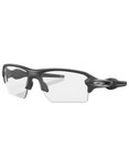 Oakley - Photochromatische Sonnenbrillen - Flak 2.0 XL Steel Clear 50% Black Iri