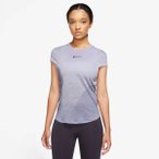 NIKE Damen W NK DF RUN DVN SS TOP, Größe S in Weiß