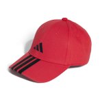 adidas Baseball 3 Stripes Cap New Logo Unisex ( Rot STK Y Größe,)