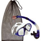 SCHILDKRÖT Schnorchel Set Pro Palau - 2-teilig, Größe ONE SIZE in Grau