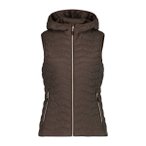 Campagnolo Damen Westen Da WOMAN VEST FIX HOOD, Größe 38 in Schwarz