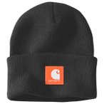 Carhartt - Rubber Patch Watch Cap Beanie - Mütze Gr One Size schwarz