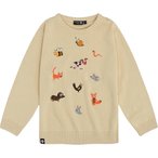 Bavarian Caps Tierfest  Kinder  Pullover beige Größe 110  Lifestyle  Hautfreun