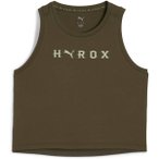 PUMA Damen Shirt W x HYROX CLOUDSPUN THERMOADAPT CROP TANK, Größe L in Grün